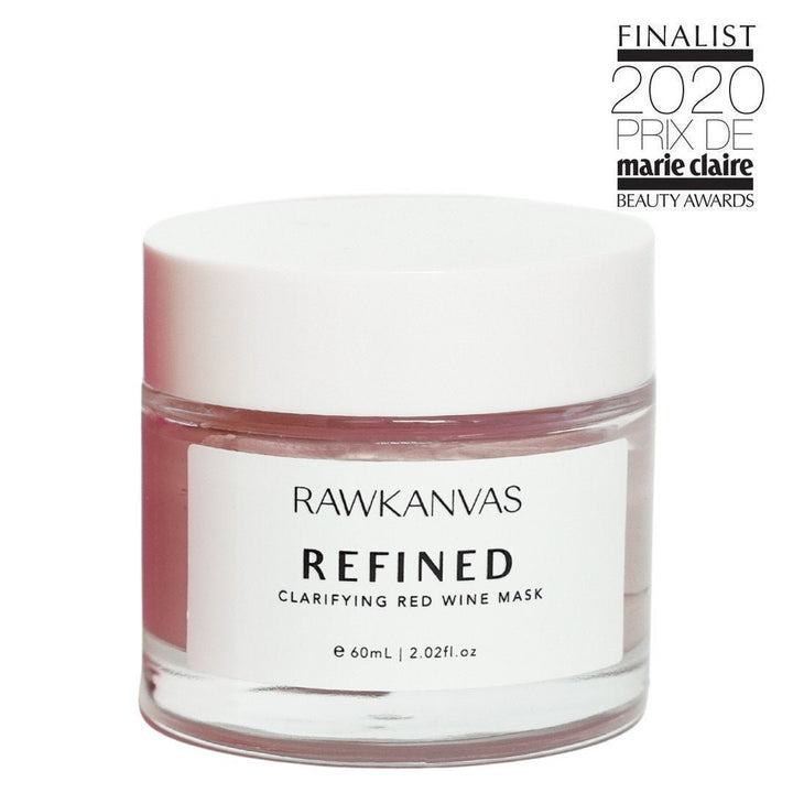 Refined: Clarifying Red Wine Clay Mask & Spot Treatment - RAWKANVAS NZ