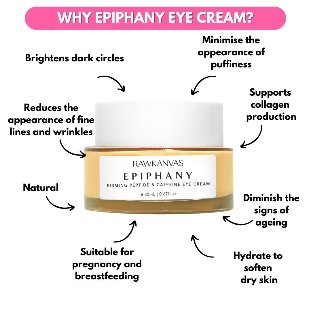 Epiphany: Firming Peptide & Caffeine Eye Cream - RAWKANVAS NZ