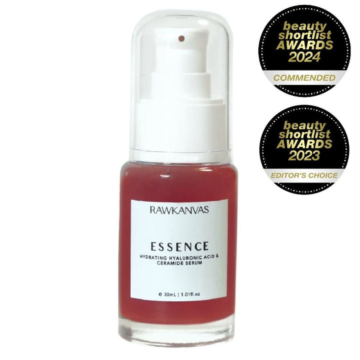 Essence: Hydrating Hyaluronic Acid & Ceramide Serum - RAWKANVAS NZ