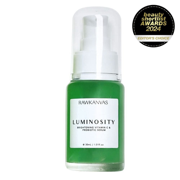 Luminosity: Brightening Vitamin C & Probiotic Serum - RAWKANVAS NZ