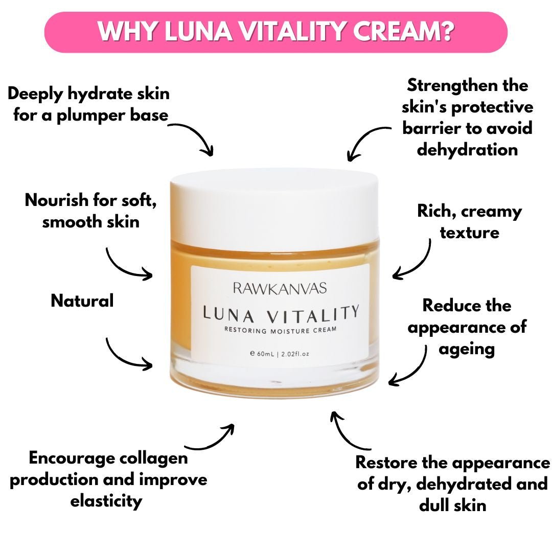 Luna Vitality: Restoring Moisture Cream - RAWKANVAS NZ