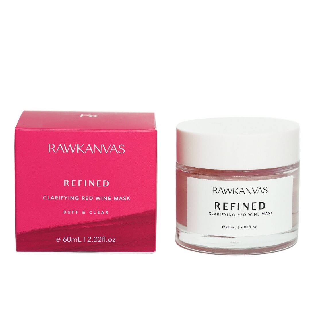 Refined: Clarifying Red Wine Clay Mask & Spot Treatment - RAWKANVAS NZ