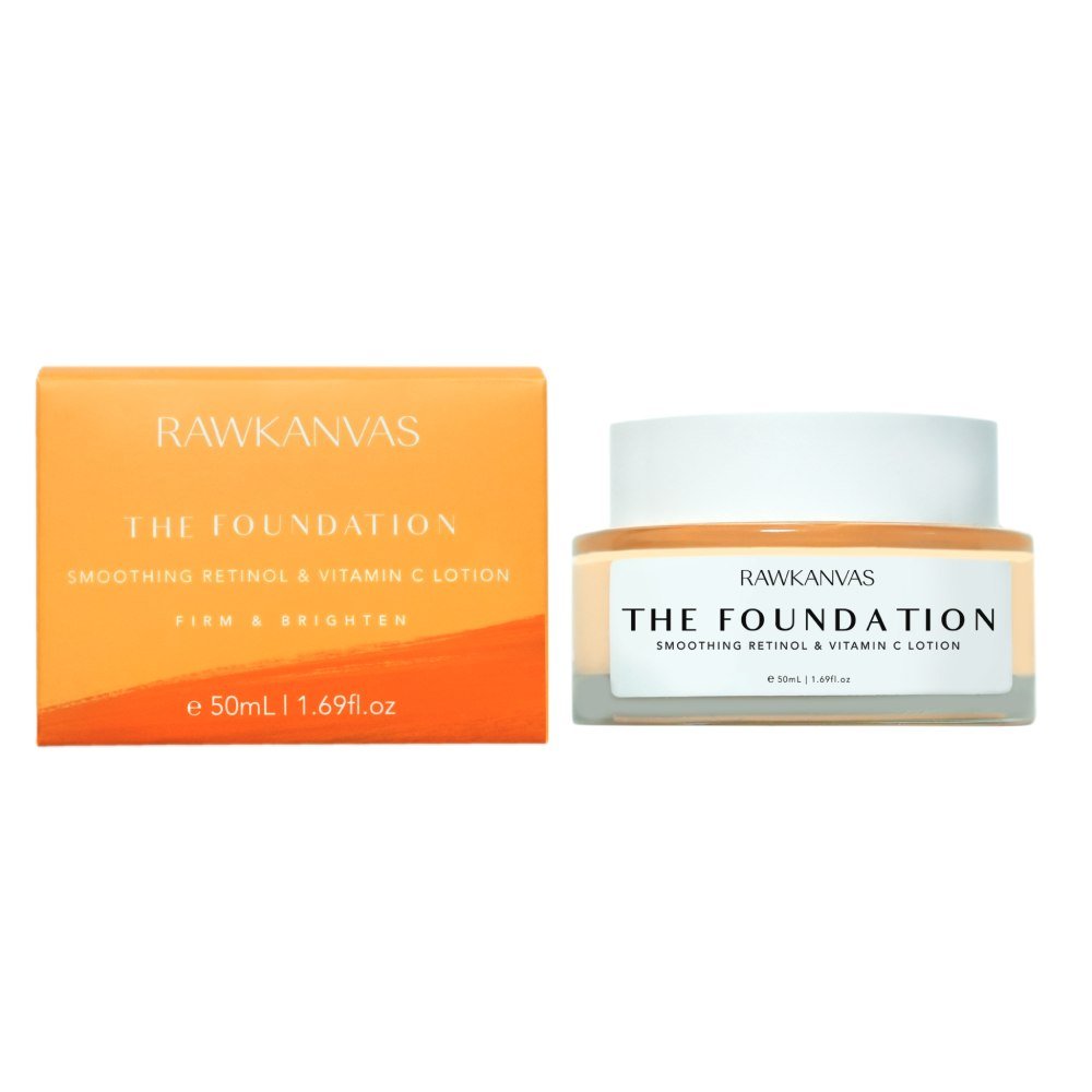 The Foundation: Smoothing Retinol & Vitamin C Lotion - RAWKANVAS NZ